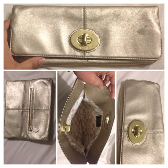 REDUCED Coach Clutch - Pewter with light smudge