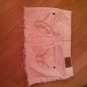 Hollister denim mini skirt