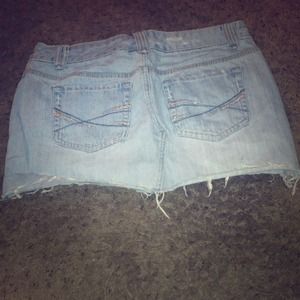 Jean mini skirt