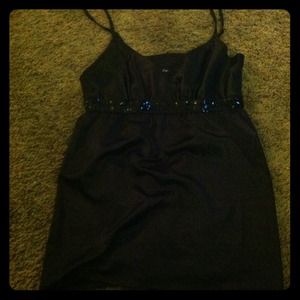 Black spaghetti strap too