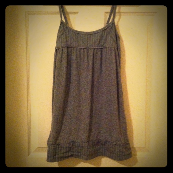 ✨SOLD✨Gray Babydoll Top with Lace Details 😘