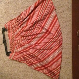 Talbots gathered multi colored skirt