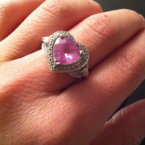 ❌SOLD❌10K White Gold, Pink Sapphire Ring