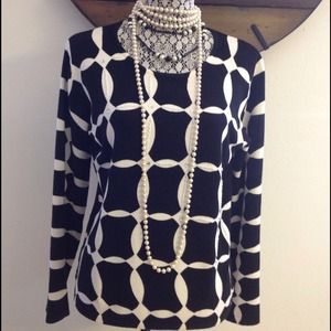 Beautiful off white &  black sweater.