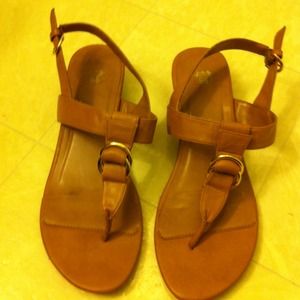 ***RESERVED for kimmiedee*** Tan sandals - size 10