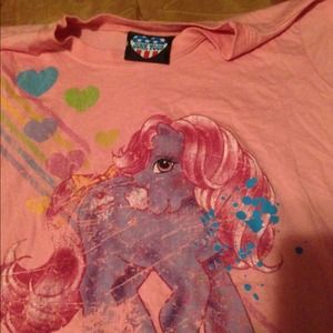 Junk food xl my little pony pink tshirt.