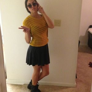 Black skater skirt