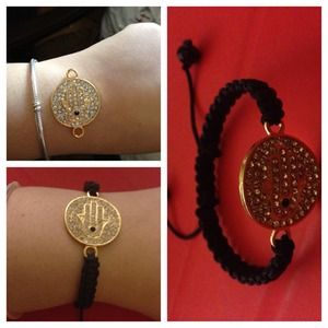 Hand made Hasma macrame bracelet