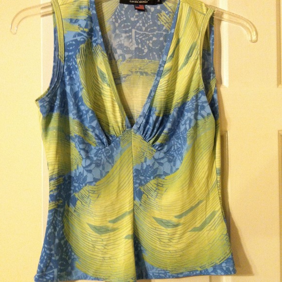 Pretty green/ blue top with with hints of silver
