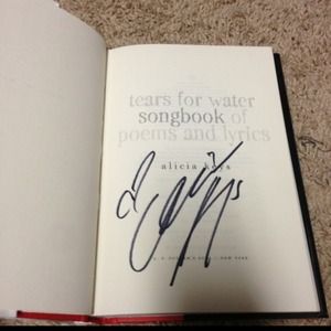 SIGNED Tears for Water book by Alicia Keys w/COA