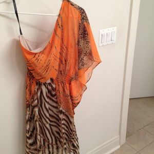 Bisou one shoulder dress