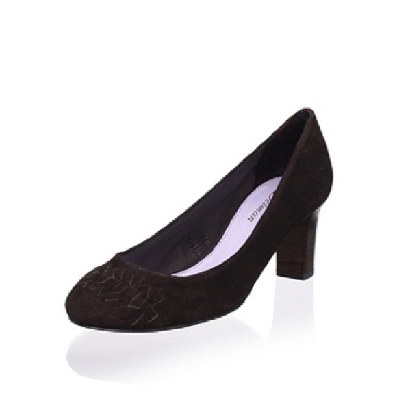 Delman Marli Pump in Dark Brown