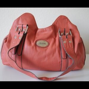 Coral Hobo Style Purse