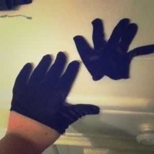Black Cut Off Gloves
