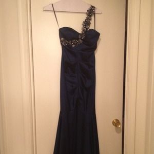 Navy Blue XSCAPE gown