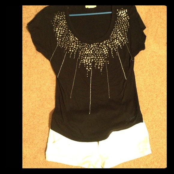 Studded black tee (reduced!)