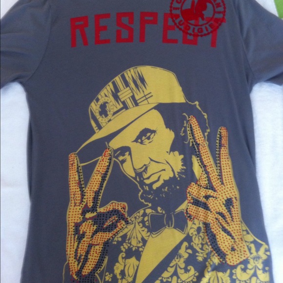 Gray Tshirt Christian Audigier Stone Designs