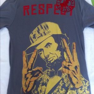 Gray Tshirt Christian Audigier Stone Designs