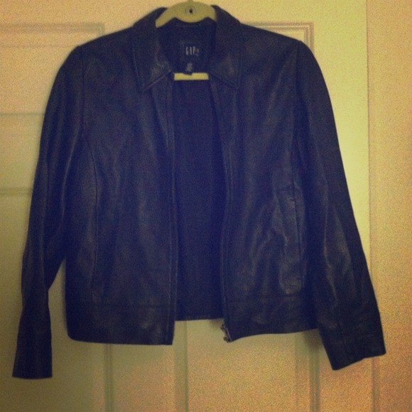 Black Leather Gap jacket
