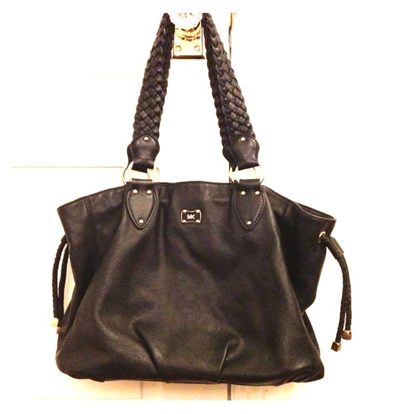 Michael Kors black leather purse