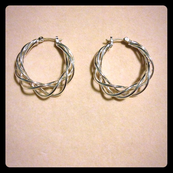 Jewelry - ***BUNDLE*** Sterling silver hoop earrings