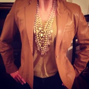 Banana Republic Leather Blazer