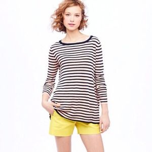 @Overdress J Crew Linen Swing Sweater in Stripe