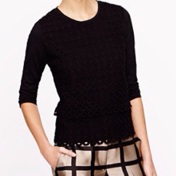 J. Crew Circle Lace top