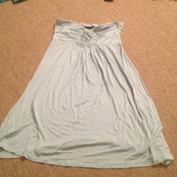 🚫SOLD🚫Strapless top, light blue.