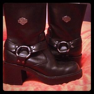 Reserved!!!! Authentic Harley Davidson biker boots