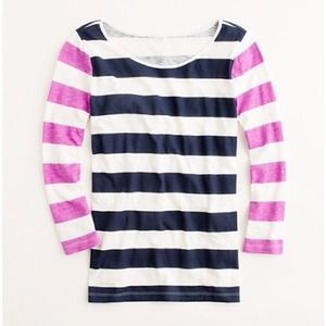 ❌SOLD IN BUNDLEJ. Crew two-tone Stripe Tee
