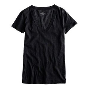❌SOLD IN BUNDLE J. Crew Vintage Black V neck Tee