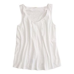 J. Crew Pleated  Scoop neck Tank