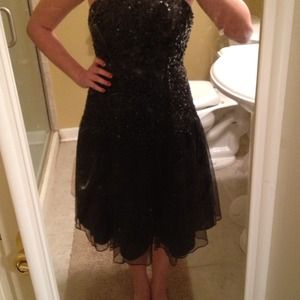 Short black formal dress