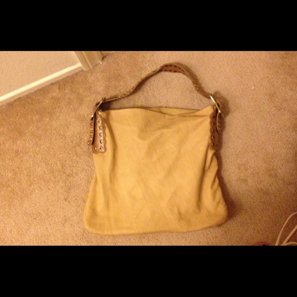 🚫SOLD🚫🎀Beige with gold-tone stud BEBE🎀