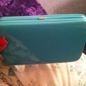 teal forever 21 clutch