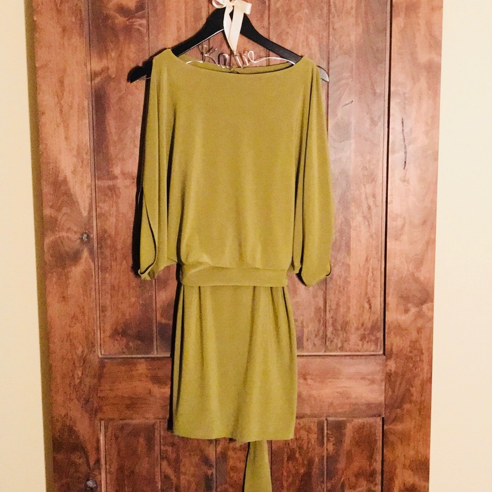 Drapey style open back dress