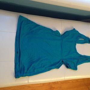 Blue tanktop with open sides