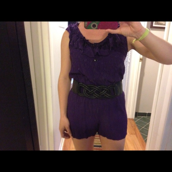 🚫Sold bundle trade🚫F21 purple romper