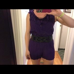 🚫Sold bundle trade🚫F21 purple romper