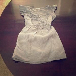 Reserved Light blue/grey cap sleeve top M