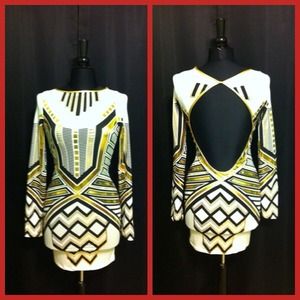 Tribal Open Back Dress