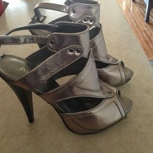 Reduced! ALDO, Bronze open toe shoes
