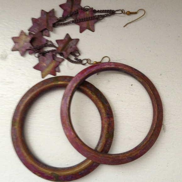 Super cute Star earrings and bangles