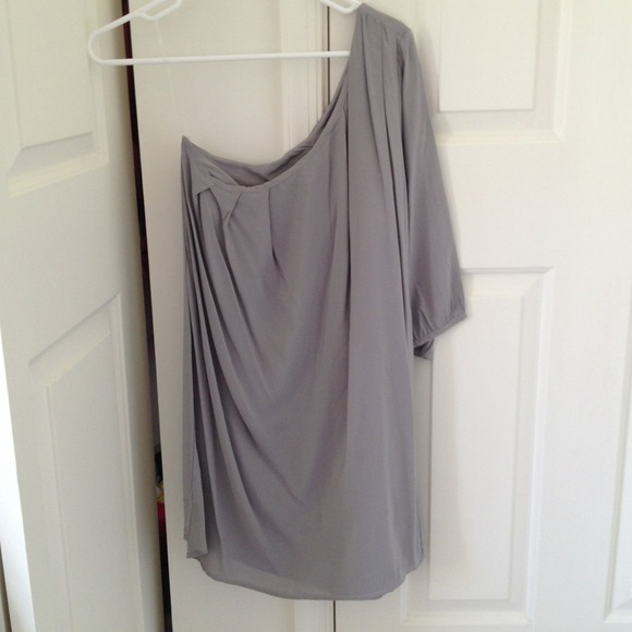 Grey One Shoulder Dress