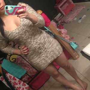 Sexy sweater dress