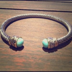 Cable cuff bracelet