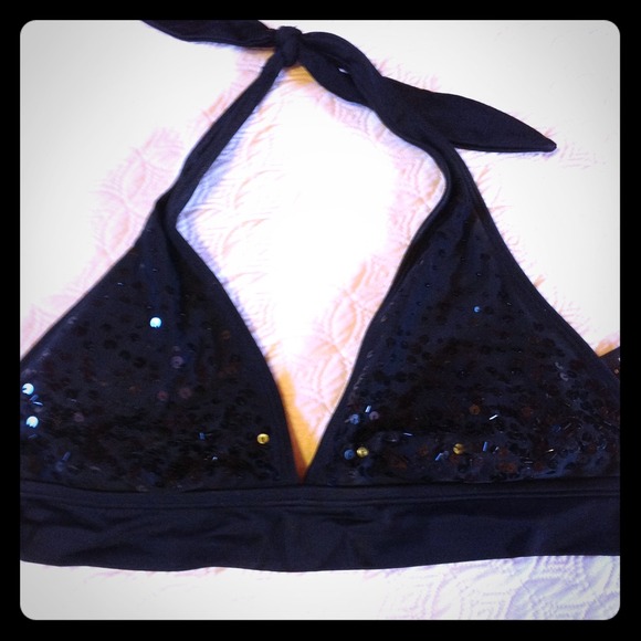 Sequin Bikini Top