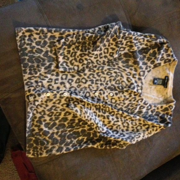 Leopard Print Cardigan