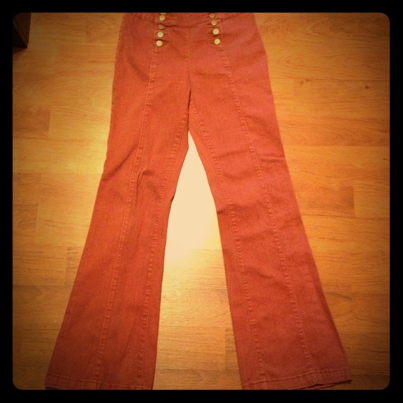 High waisted bell bottoms